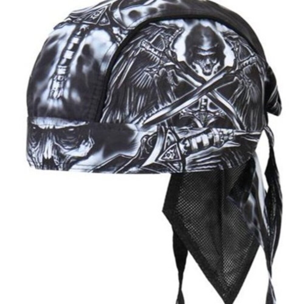 NWT Hot Leathers HWH1072 Death Wings Headwrap